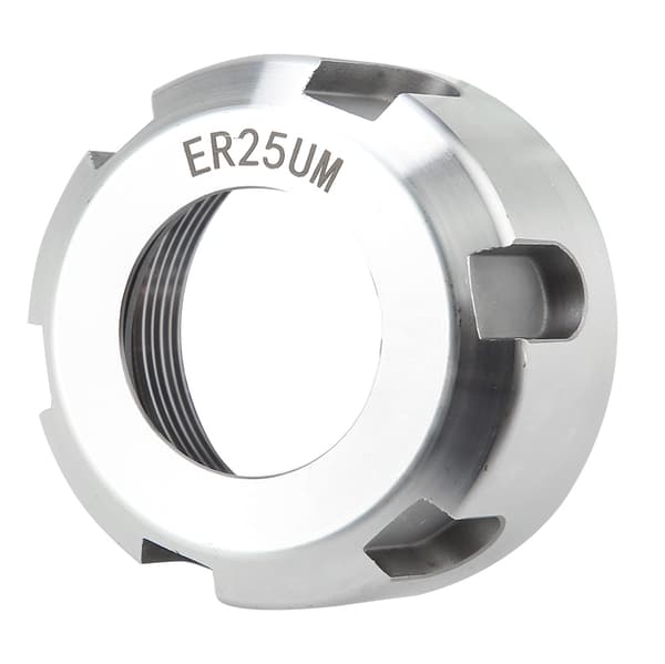ER25U Dynamisk Balanseringsmutter Metall Spännmutter Chuckhållare Svarv Vit M32x1.5