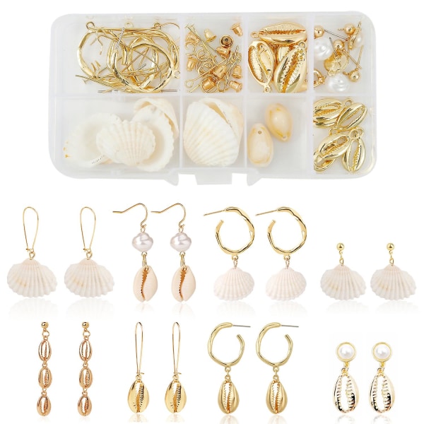 Örhängen DIY Unika Shell Pearl Fashion Smycken B2286 E2005-6