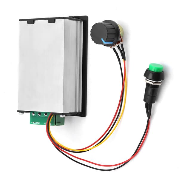 PWM DC Motor Hastighedsregulator 6V til 60V 30A med Start Stop Kontakt