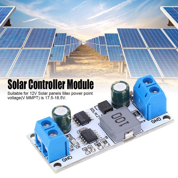 SDLA12Ta SDLA12TB MPPT Solcelleladekontroller 12V 1-1000AH Blybatteri Terminalmodul