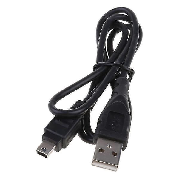 0,8 m Mini USB-kabel USB 2.0 Han A til Mini B 5-bens kabel Opladerledning til GPS, Ny 2026