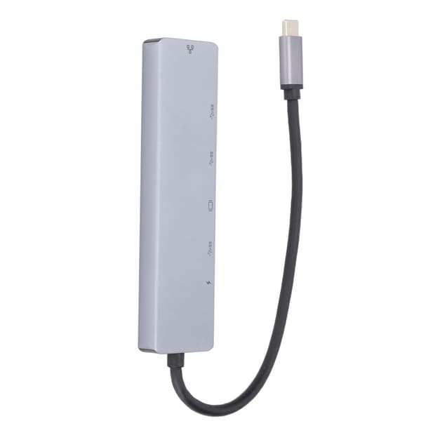 USB C Hub 6 i 1 PD Snabbladdning 87W Multifunktionell Typ C till HDMI USB 3.0 Ethernet USB Splitter