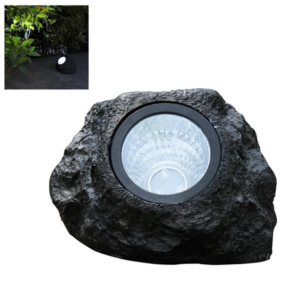 Vattentät Solcellsdriven LED Gräsmatta Lampa Utomhus Simulerad Stenlampa
