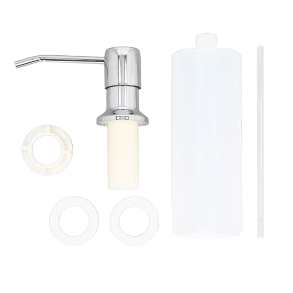 300 ml rostfritt stål tvål lotion pump dispenser krompläterad diskho