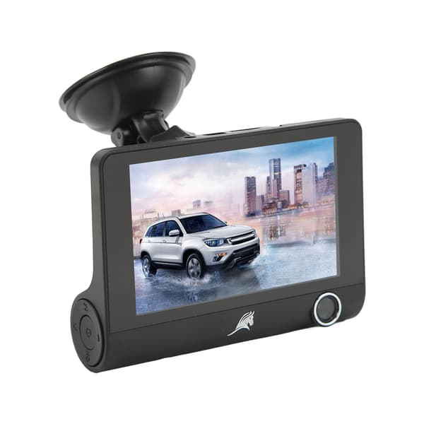 4 tommer 3 Kamera Bil DVR Kraftfuld Nattesyn Dash Cam