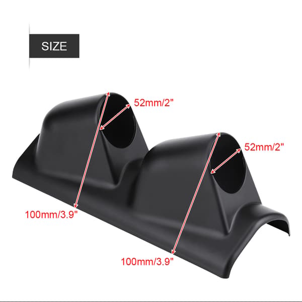 52mm 2 tommers dobbelthulls målerholder for søylemontering