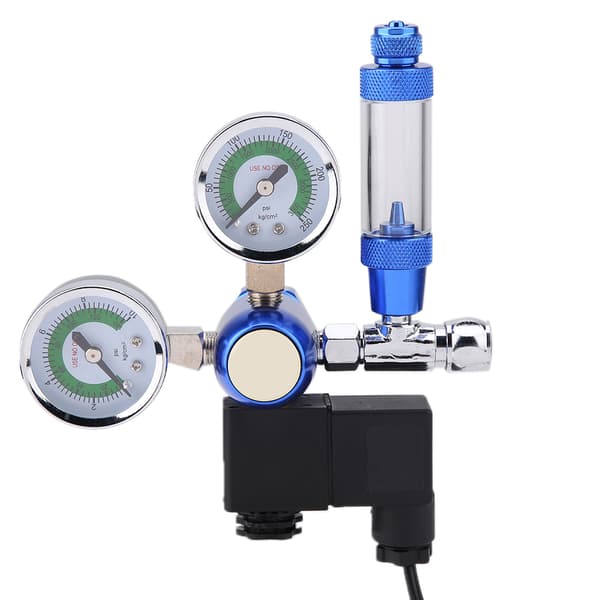 220V G5 8 Akvarium CO2 Regulator Backventil Bubbelräknare med Magnet