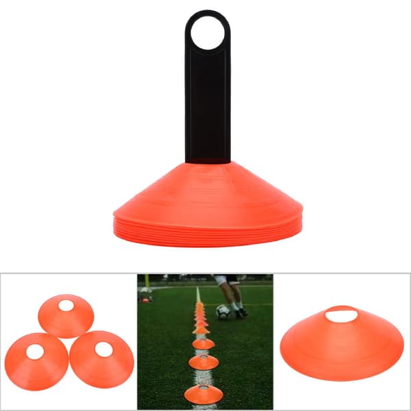 10-pack Mini Markörer Koner Fotboll Hastighetsträning Orange