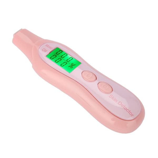 Digital LCD Hudfuktighets- och Oljeanalysator Precision Ansiktstestare Rosa