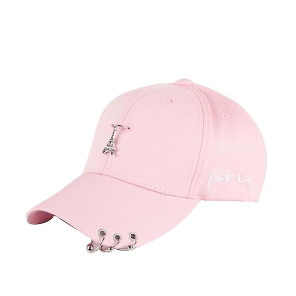 Unisex mode Punk Hip Hop cap Justerbar cap Picknick Camp Travel Sun Pink 1