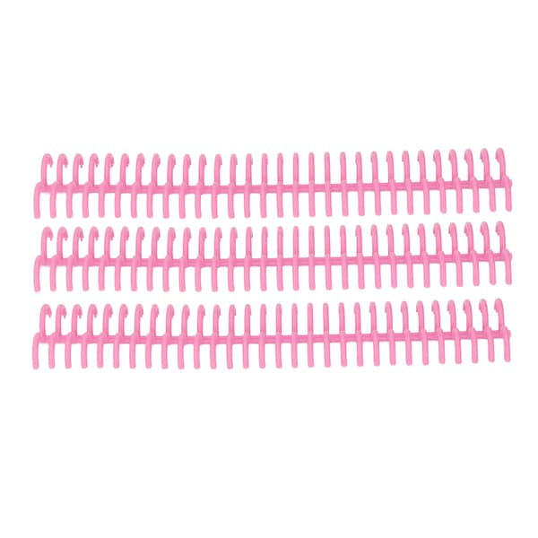 10 ark avtagbar bindningsrygg 30 hål 22 mm innerdiameter hållbara plastbindningsringar rosa