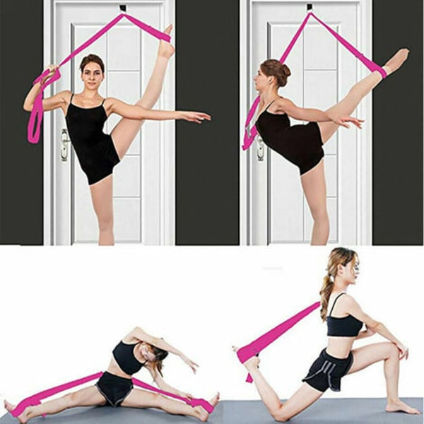st/ set yogaboll + yogabricka + yogastretchband + latexmotståndsöglaband + yoga-bomullsrem yoga fitness