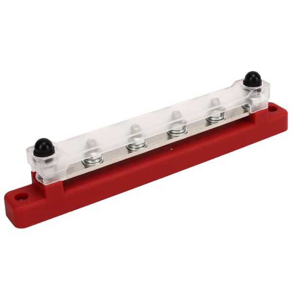 M6 Kopplingsplint 6-vägs 150A DC 12V-48V Röd för Bil Båt