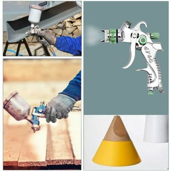 Professionell högtrycksfärgsprutpistol Luftsprutpistolsats Gravity Feed Pneumatisk färgsprutpistol HVLP 600CC 1.4MM/1.7