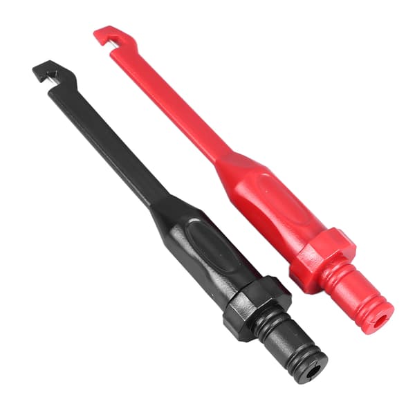 2P Testledning Bananstik 4 mm Probe Multimeter Tilbehør Sort Rød til Måling