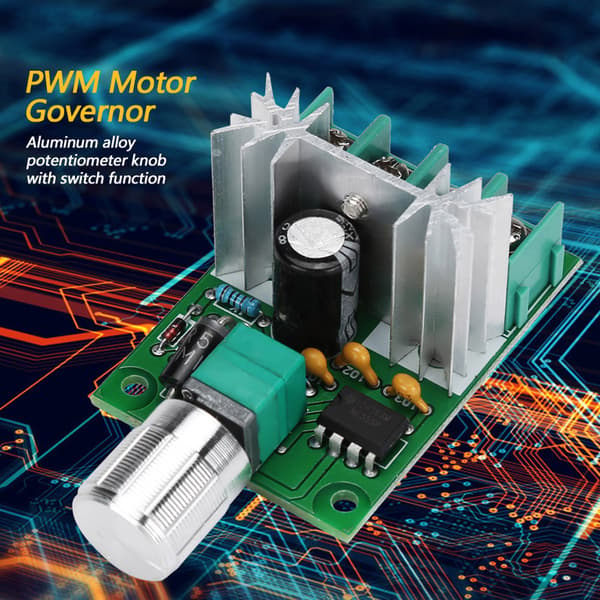 6V 12V 6A PWM DC Motor Hastighetskontroller Høy Effektivitet Trinnløs Regulator
