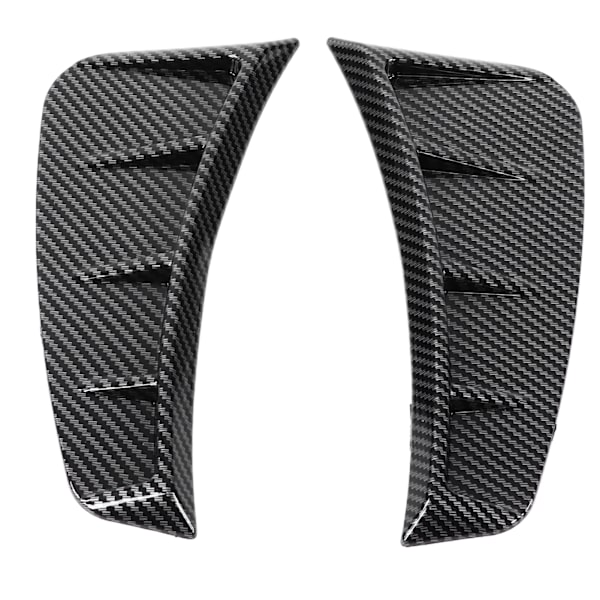 Frontfanger Side Luftventil Trim Karbonfiberstil Universal Eksteriørdekorasjon