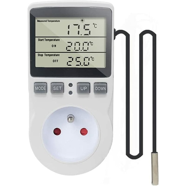 Fransk standarduttag för temperaturkontroll Nedräkningsuttag för temperaturbrytare lämplig för inomhus- och hemmabruk