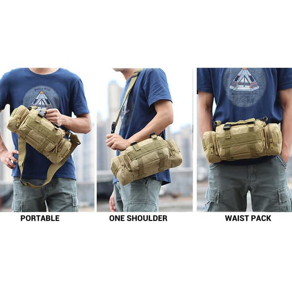 Utomhus Klätter Midjeväskor Militärväska Oxford Camping Pack Vandrings Midjeväskor