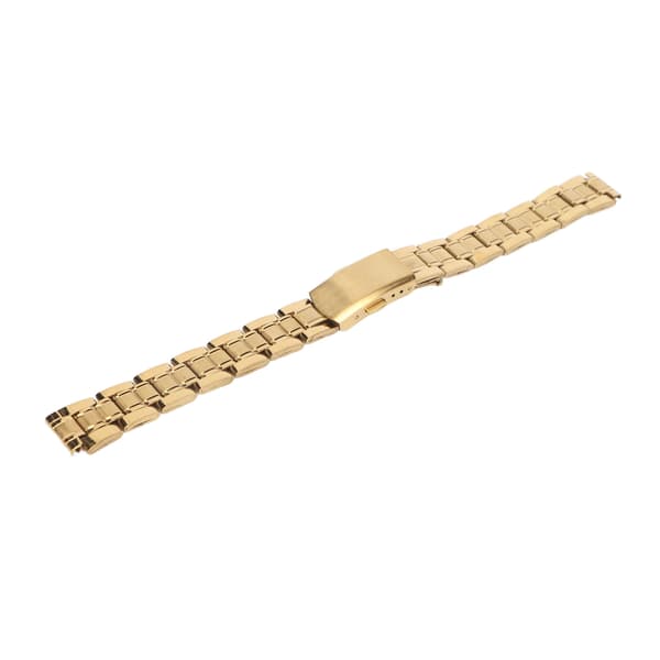 Rustfrit stål Quick Release Dobbelt Lås Spænde 14mm 0.55in Guld Urrem til Mænd Kvinder