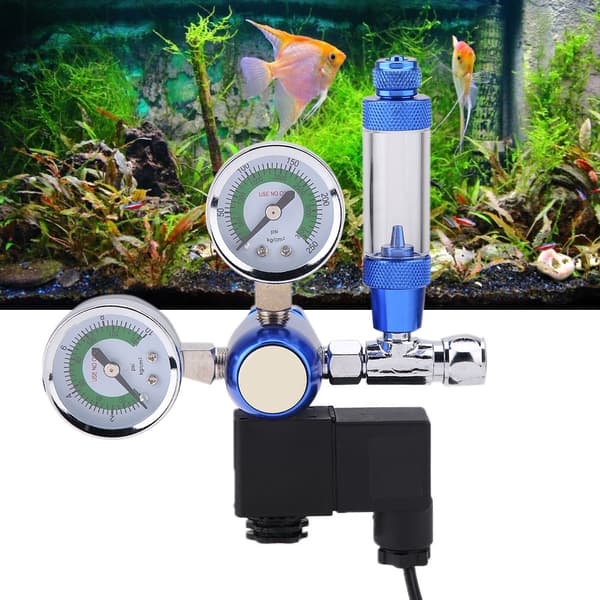 220V G5 8 Akvarium CO2 Regulator Backventil Bubbelräknare med Magnet