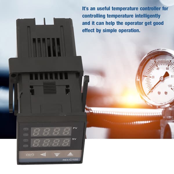 Digital LED PID Temperaturkontroll Kit AC 110V 240V 0 1300C Alarm