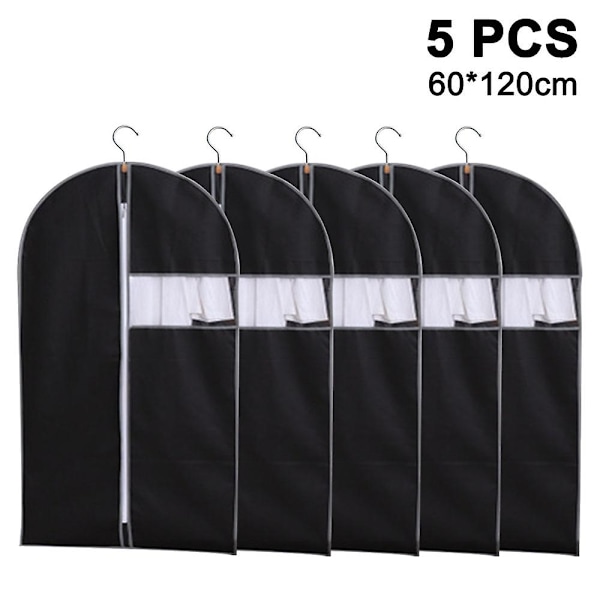 5 st Non Woven Kläder Cover Dammpåsar