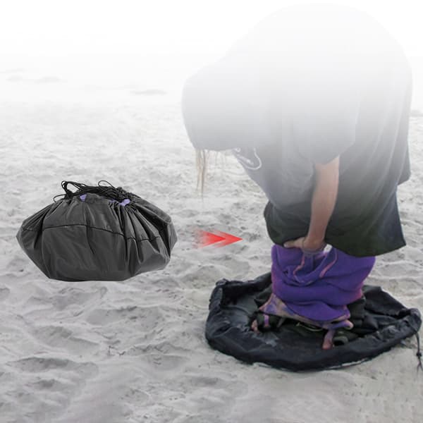 Svart Surfbräda Dykaroverall Tygväska Strandförvaringsdynor
