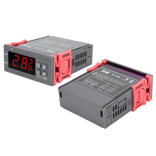 STC 1000 Digital Temperaturregulator Termostat med Sensor AC 110 220V
