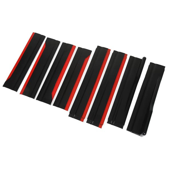 8 STK. Rød Bil Sideskørt Blank Sort Side Læbe Splitter Forlænger Vinge Panel Body Kit Erstatning til Seat Leon