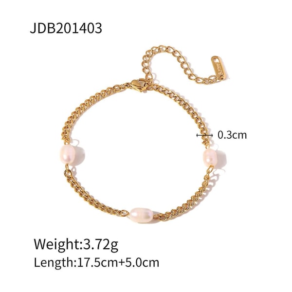 Armbånd Pearl Daily Outfit Metallic Element B1446