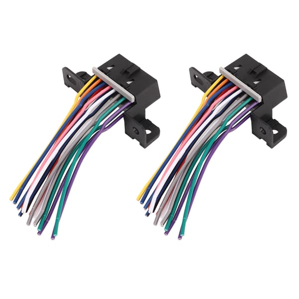 2 STK Diagnostisk OBD2 16-bens hunstik Universal pasform til de fleste OBD2-porte