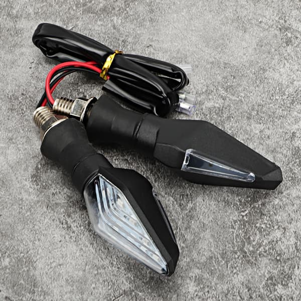 2. generation 12 LED dobbeltfarvede blinklys til motorcykel scooter ATV tilbehør MK024