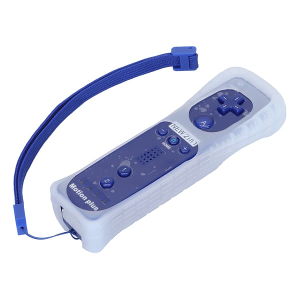 Wii U Fjernkontroll Vibrasjon Lyd Gamepad Motion Plus Tilbehør Mørkeblå
