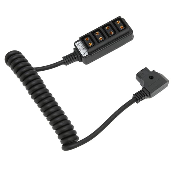 4 Port D Tap Hun Splitter Strømkabel Sort D Tap Fjederkabel Adapter til ARRI RED Kameraer