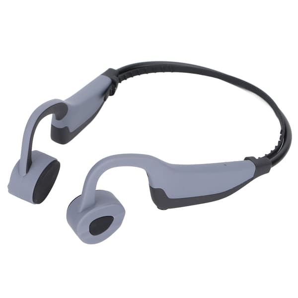 K7 Bone Conduction Hodetelefoner Vanntett Åpen Øre for Løping Dykking Gym Grå