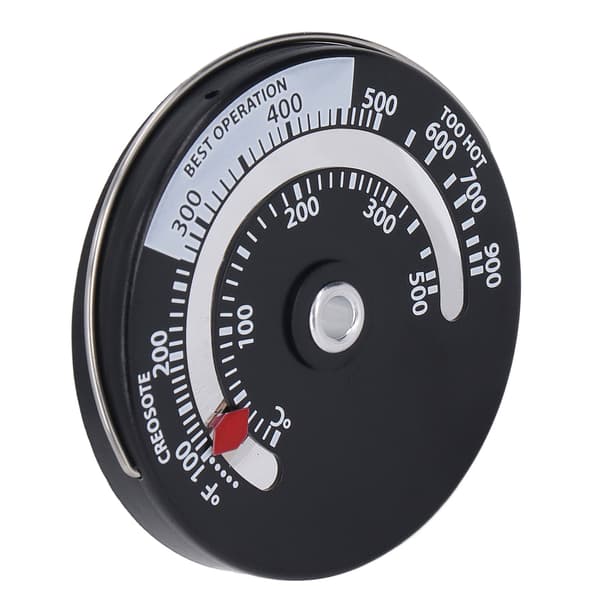 Høy Presisjon 0-500C Magnetisk Peis Termometer Legeringsskivemåler