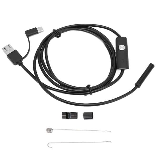 3 i 1 HD Endoskop Bilreparation Luftkonditionering Kanal Mikro Kamera för Android Telefon Dator