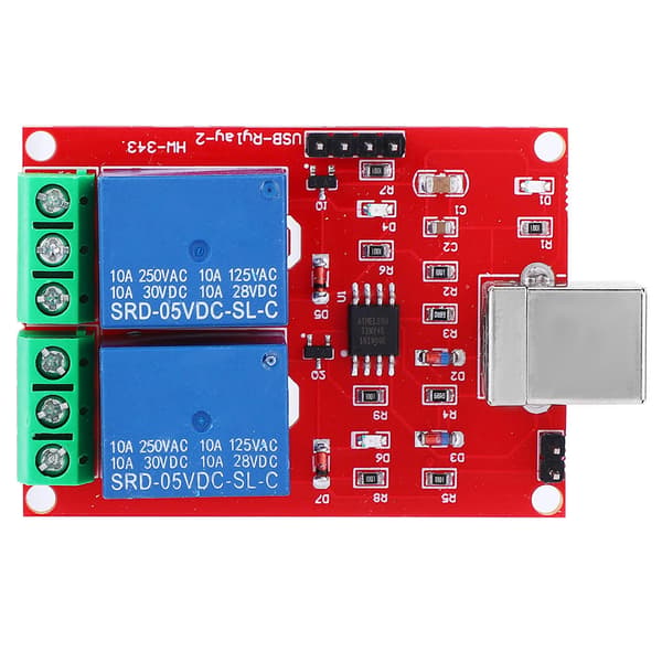 5V USB Relémodul 2 Kanal Datamaskin PC Intelligent Kontrollbryter