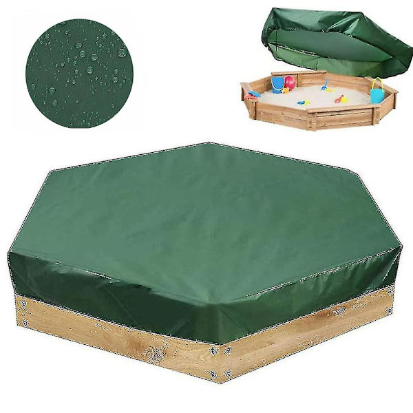 Cover, Hexagon Sandlåda Sandlåda Cover med dragsko Vattentät Sandlåda Cover Oxford Cover För Sandlåda Canopy Sand Leksaker Protec