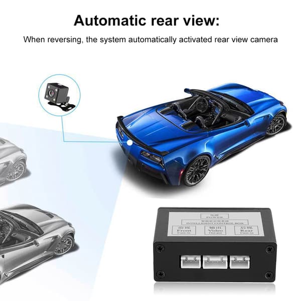 Smart Bilparkeringskamera Video Switch Kanal Kontrollbox Adapter