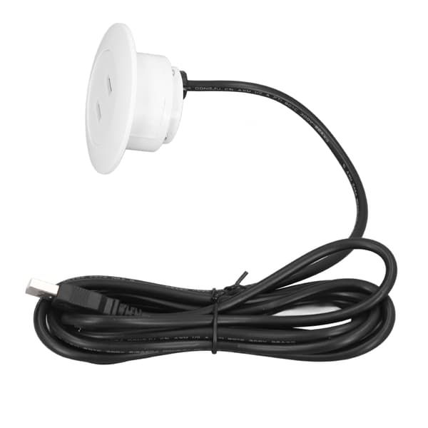 Infälld Dubbel USB-Laddningsuttag Vit Hemmabruk