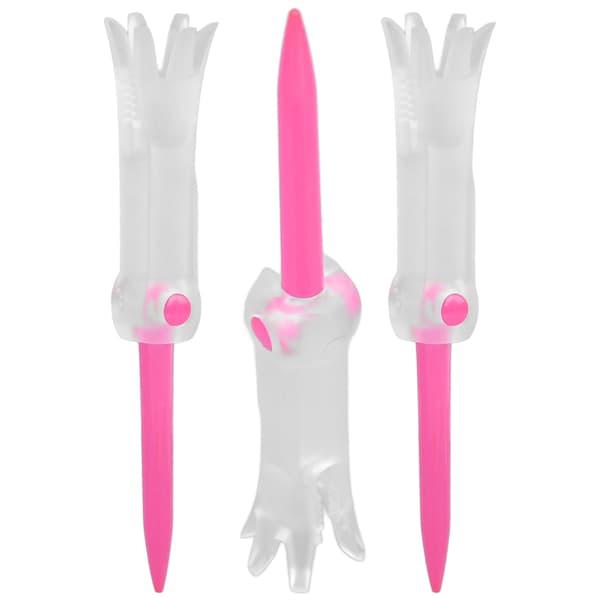 Vikbar Antiflygande Roterande Golf Tränings Tee Kuldubbar Rosa