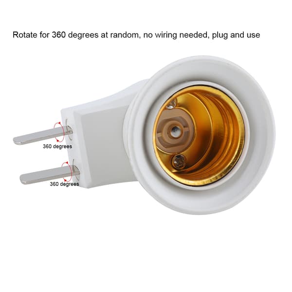 E27 Lampfot Väggfäste Hållare Adapter med Strömbrytare US-kontakt