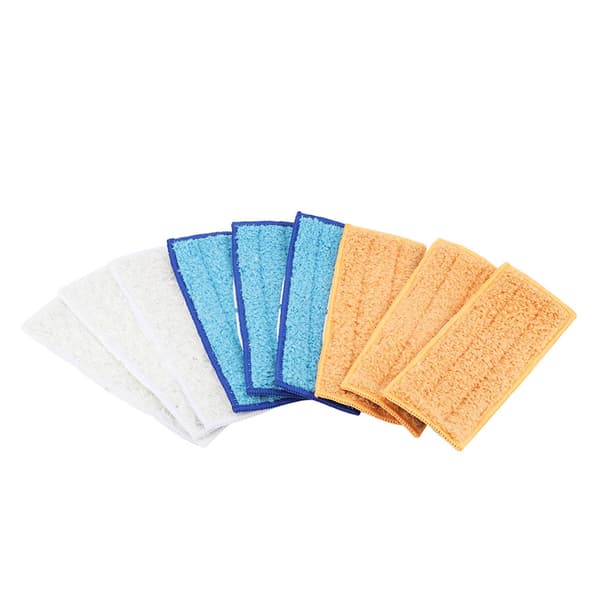 9 Vaskbare Mikrofiber Mopp Erstatningsputer Passer Flat Spray Mopp Sett