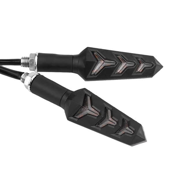 Par motorcykel Y-formede blinklys LED-lys indikatorlampe universal