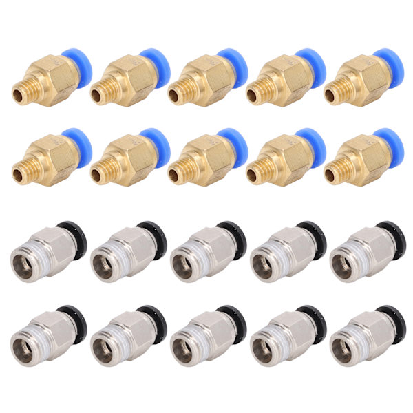 20-delad 3D-skrivare pneumatisk kontakt PC4‑M6 PC4‑10 set för Creality Ender 3