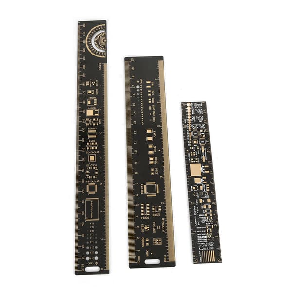 Multifunktionelt PCB Linealsæt 3 Stykker 16 20 26 cm
