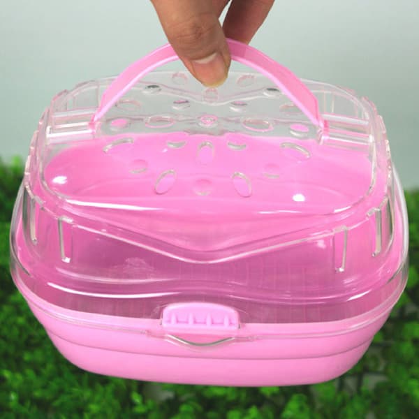 Hamsterväska Bärbar Lättviktig Liten Djur Reseryggsäck Rosa
