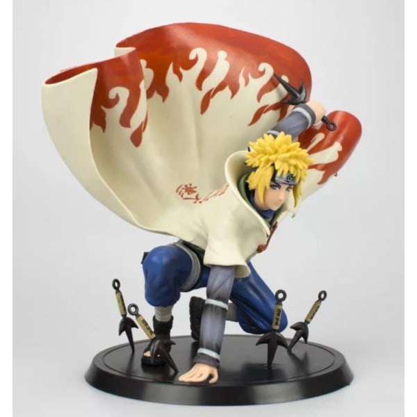 Anime Four Generations Naruto Wave Wind Minato Kuwu Hand Desktop Creative Ornament Anime Shippuden Whirlwind (väska)